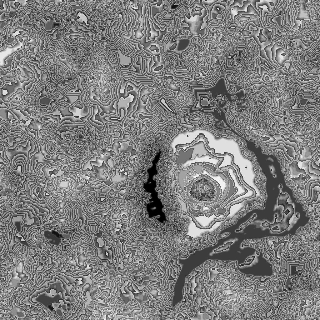 height map of Island in the Sun
