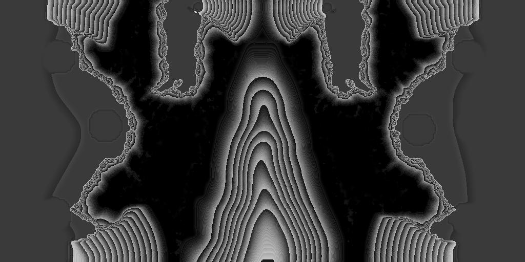 height map of Christmas Horse V3