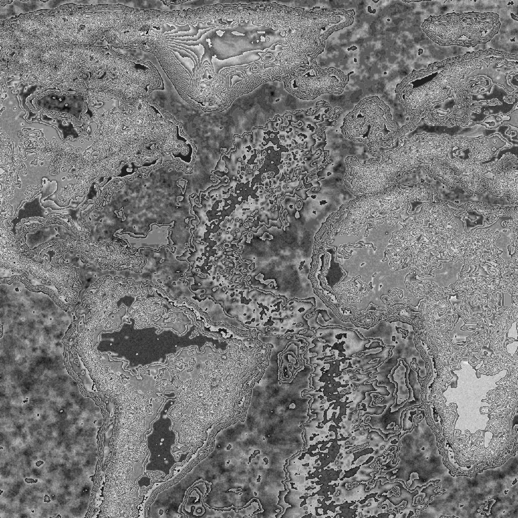 height map of Atlantic